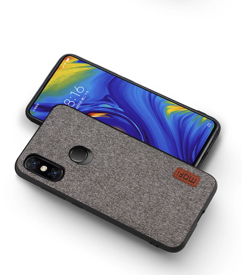 For Xiaomi Mi Mix 3 Case Cover Mofi Original Back Cover Silicone Mix3 Cover Coque Protective Fabric Shockproof Mi Mix 3 5G Case