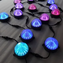 DC24V WS2811 модуль круглого типа пикселей, 12 шт. 5050 SMD rgb led внутри, 2,88 Вт, IP68; Диаметр 100 мм; крышка полосы