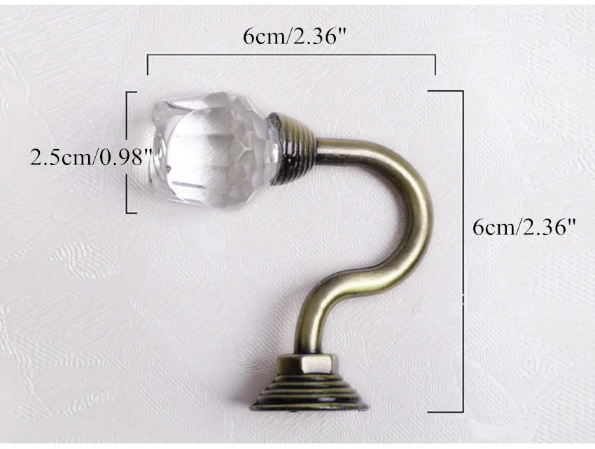 2 шт. хрустальный шар занавес крючки подтяжки ремни кисточка вешалка для пальто и шляп держатель для штор аксессуары Holdback крюк
