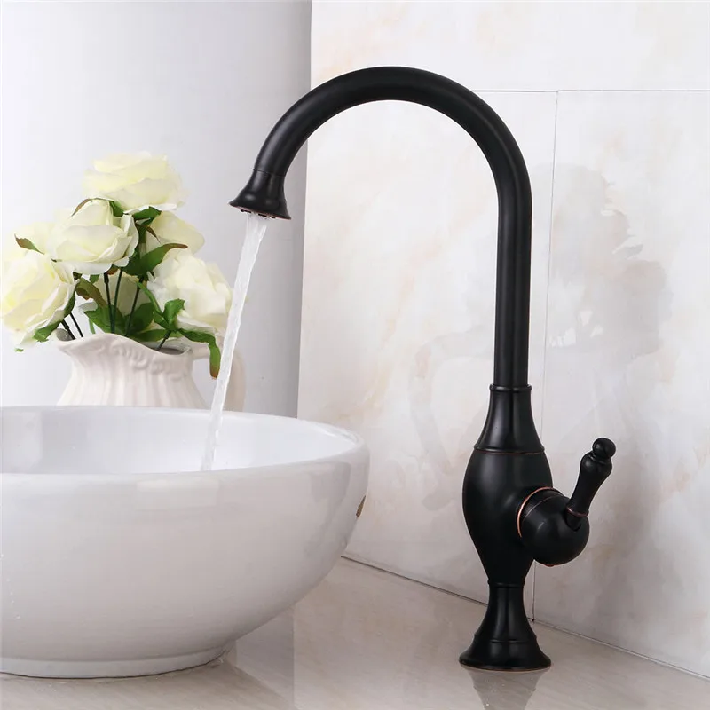 Kitchen Faucet Black Oil Brushed Kitchen Faucet Copper Kitchen Sink Mixer Tap Crane Faucet Deck Mounted Hot Cold Tap Torneira Kitchen Faucet Black Oil Brushed Kitchen Faucet Copper Kitchen Sink Mixer Tap Crane Faucet Deck Mounted Hot Cold Tap Torneira