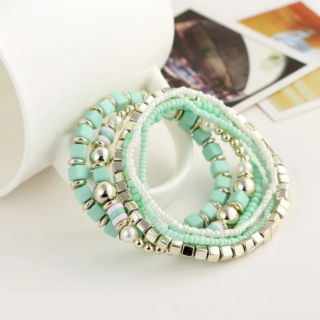 2017 Summer Bracelet Brazilian Diy Handmade Full Beads 2017 Summer Bracelet Brazilian Diy Handmade Full Beads Elastic Rope Friendship Bohemian Bracelets Boho