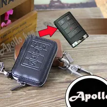 Натуральная кожа ключа автомобиля чехол для Cadillac Seville SLS CTS SRX брелок для ключей протектор ключницы сумки с Брелоки для ключей