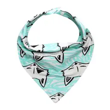 Детские Непромокаемые нагрудники с треугольными чашечками, хлопковые детские двухслойные бандана-нагрудник с рисунком животных