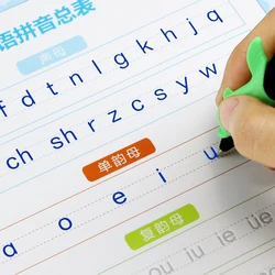 Cahier de calligraphie pour enfants, 2 pièces, pinyin chinois/chiffres/anglais, cahier d'écriture pour débutant 