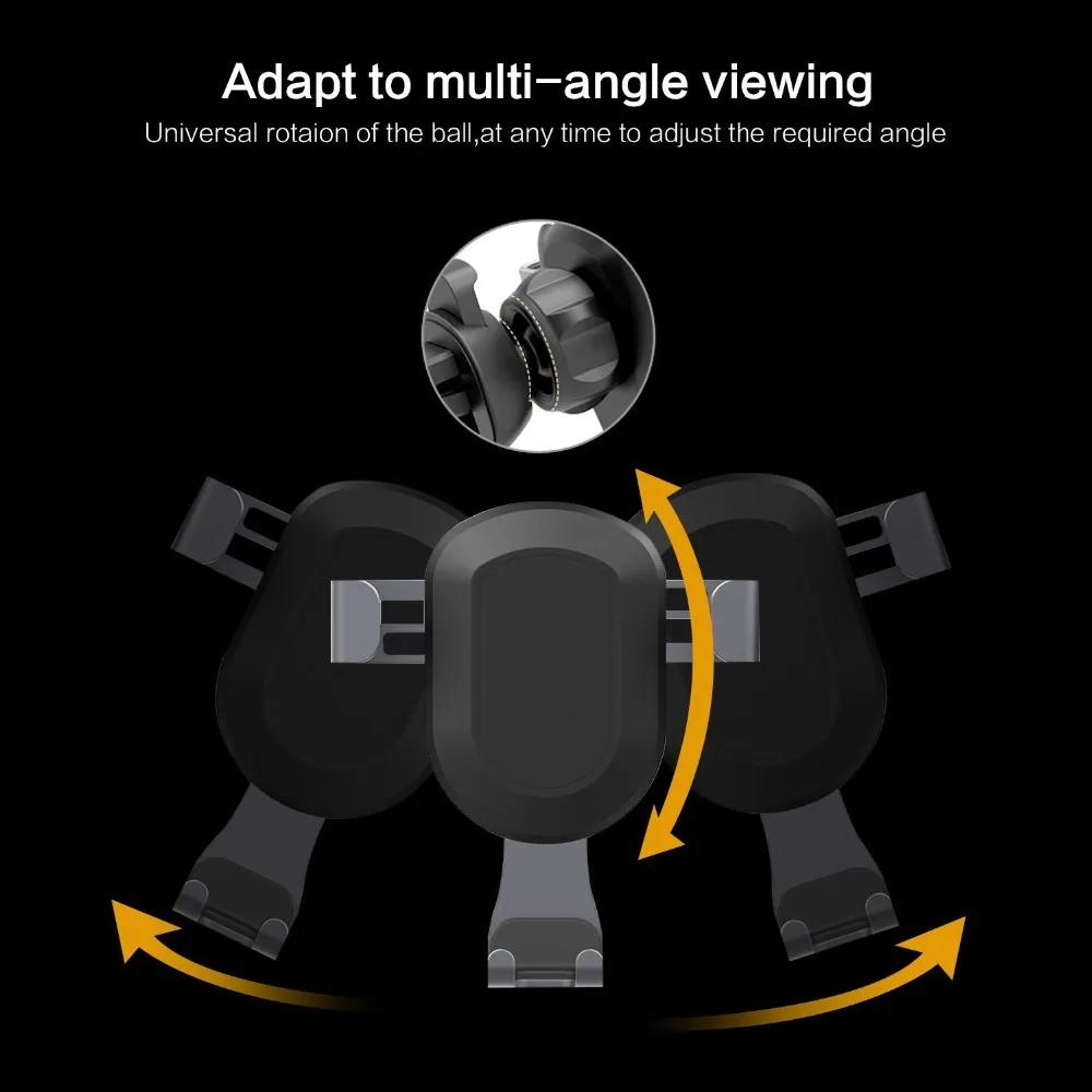 Suntaiho Universal Gravity Car Phone Holder for iPhone 8 7 X Air Vent Mount 360 Degree Stand for Samsung S9 S8 Plus Huawei P20 Suntaiho Universal Gravity Car Phone Holder for iPhone 8 7 X Air Vent Mount 360 Degree Stand for Samsung S9 S8 Plus Huawei P20