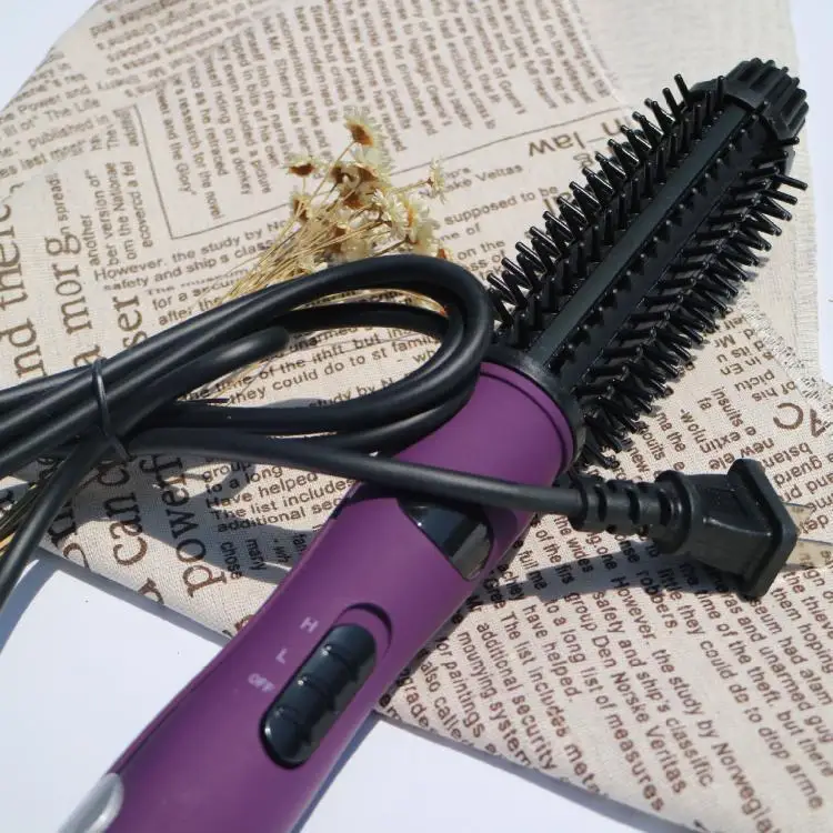 2-в-1 электрический керлинг стержень большая волна щипцы для завивки Большой прямой короткий Hairsplint гребень Макияж для волос инструмент