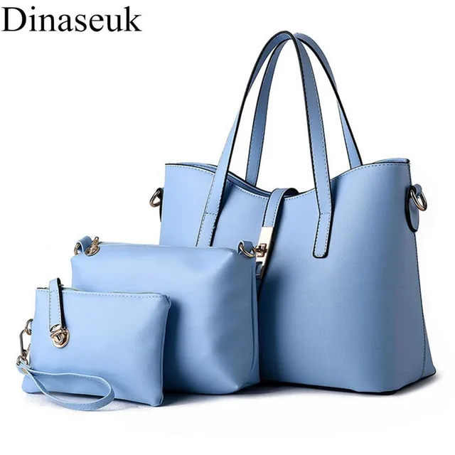 Dinaseuk 3 Pieces Set Women S Pu Handbags Top Handle Purse For Woman Dinaseuk 3 Pieces Set Women S Pu Handbags Top Handle Purse For Woman Las Shoulder Bag Crossbody