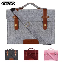 MOSISO чехол для ноутбука, войлок 13,3 15,4 15,6 дюймов сумка с ремешком для ноутбука для MacBook lenovo Dell, hp, asus Компьютерная сумка портфель