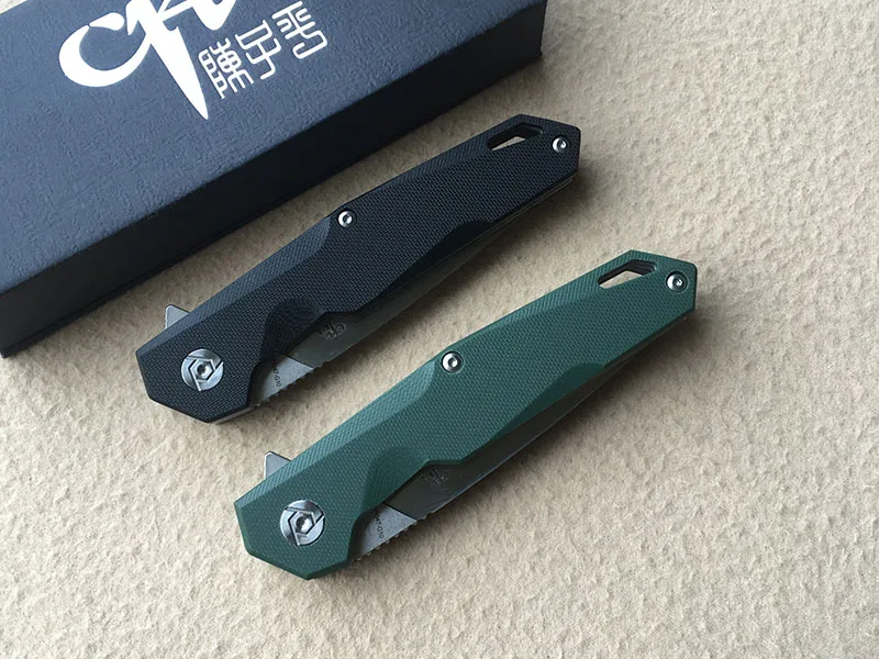 CH CH1047-G10Flippe original folding knife D2 blade ball bearing G10 + steel handle hunting knife outdoor survival knife EDC CH CH1047-G10Flippe original folding knife D2 blade ball bearing G10 + steel handle hunting knife outdoor survival knife EDC