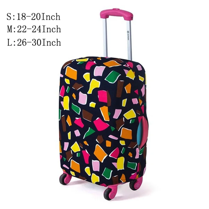 LXHYSJ 18-30 дюймов защитный чехол для багажа чемодан пылезащитный чехол идеальные Эластичные аксессуары для путешествий - Цвет: M Luggage cover