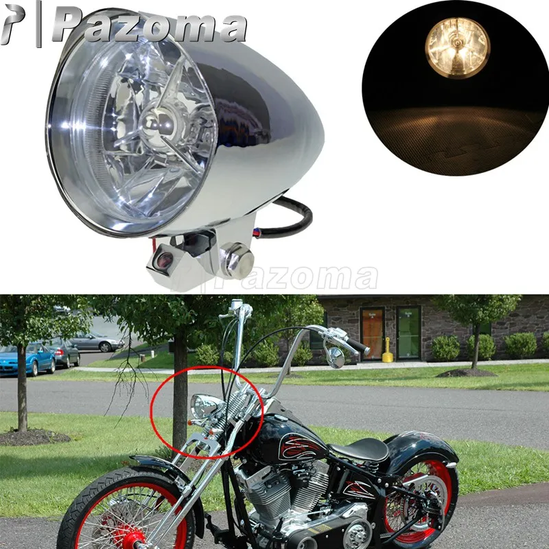 Алюминиевый мотоцикл 4 5 &quotH4 передняя фара накладка кольцо для Harley Cafe Racer Bobber Sportster