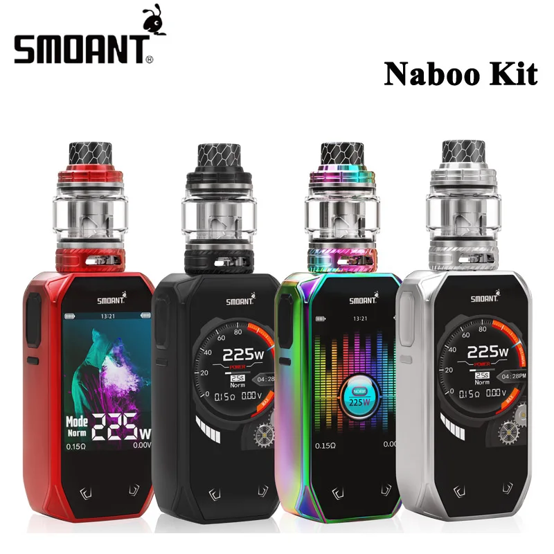 Оригинальный набор Smoant naoo 225W электронная сигарета коробка мод и 4 мл Subohm бак 2