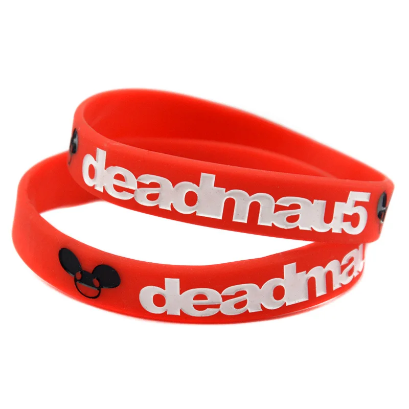

OneBandaHouse 1PC Deadmau5 Silicone Rubber Wristband Adult Size 2 Colors