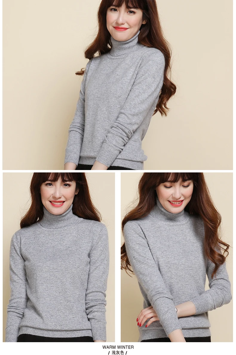 Водолазка женская 60% кашемировый свитер для женщин свитеры для и пуловеры осень зима корейский Обычная веломайка джемпер тянуть роковой вязаный
