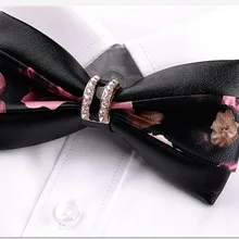 Осенняя Повседневная Высококачественная темпераментная искусственная кожа стежка Узелок мужская одежда женат Британский хост Лук корейский галстук бабочка