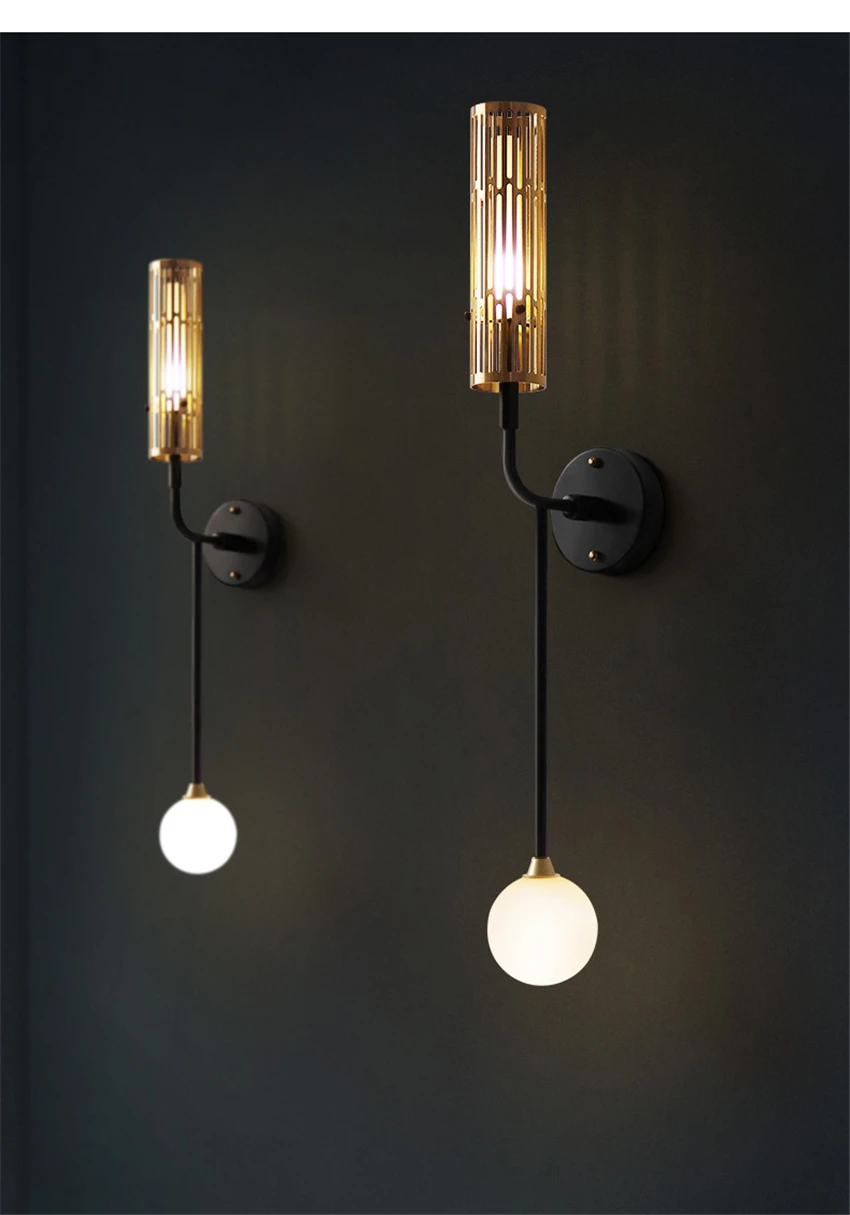 Настенный светильник в скандинавском стиле для гостиной Obi, роскошный зеркальный светильник, светильник для спальни, спальни, прикроватный настенный светильник, настенный светильник s