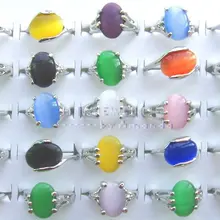 100 шт. опал кольца, кошки глаз кольца, кольца моды, бижутерии,+ подарок