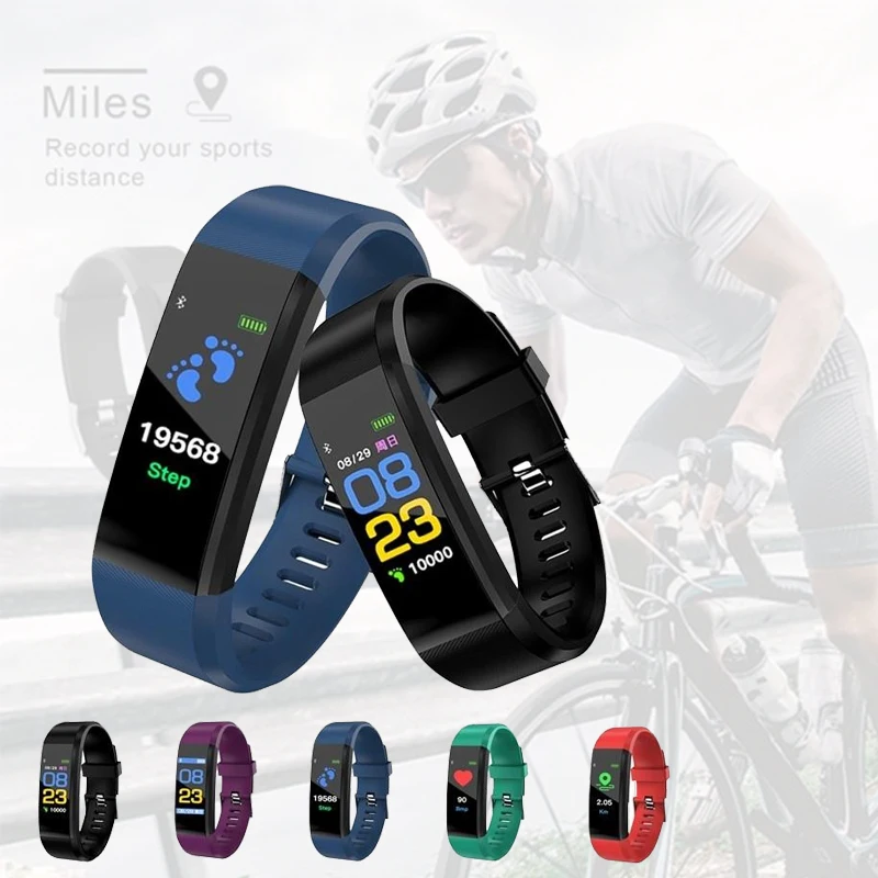 Bluetooth Smartwatch Fitness Tracker Smart Armband  Pulsmesser für iOS Android 