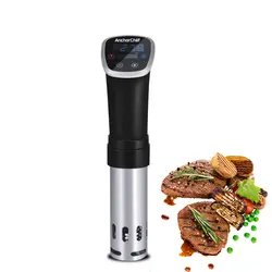 Вакуумный Sous Vide медленно плита 800 Вт Мощный погружной циркулятор ЖК дисплей Сушилка для ногтей Нержавеющая сталь еда процессор плита