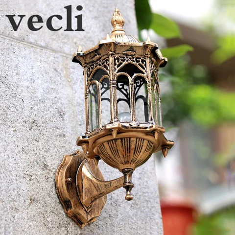 Lâmpada de Parede ao ar Porta de Entrada Europa Livre Pátio Villa Residencial Sconce Luz Luzes Varanda Wcs owl003