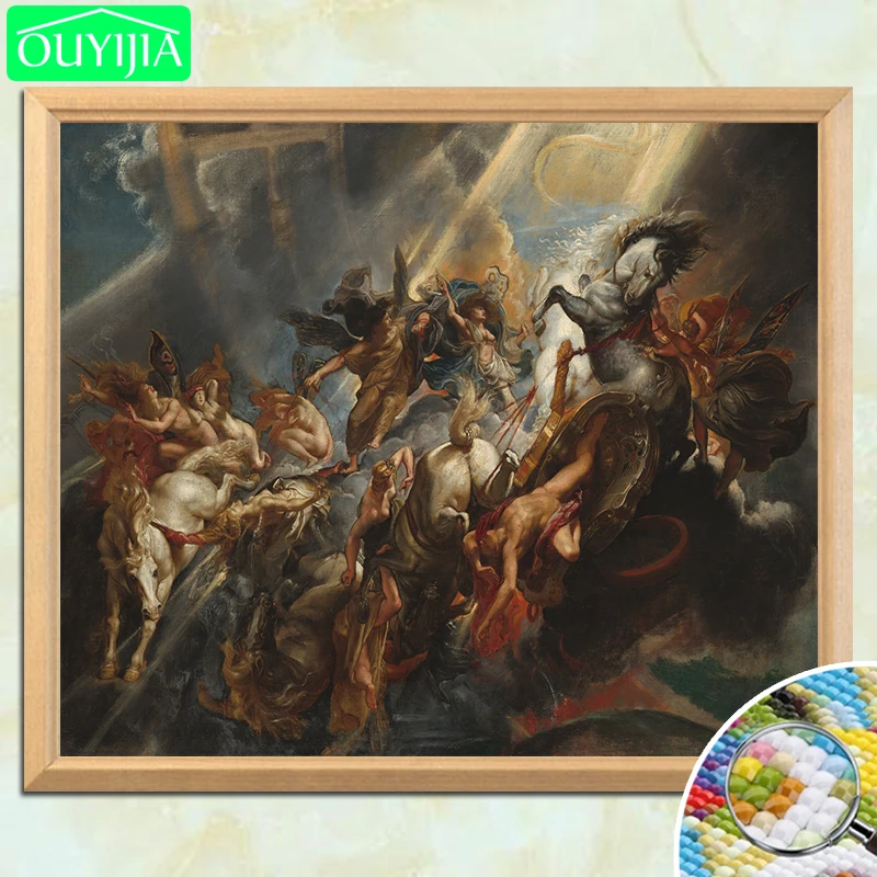 Знаменитая картина Rubens 5D алмазная живопись сделай сам полноразмерная Алмазная
