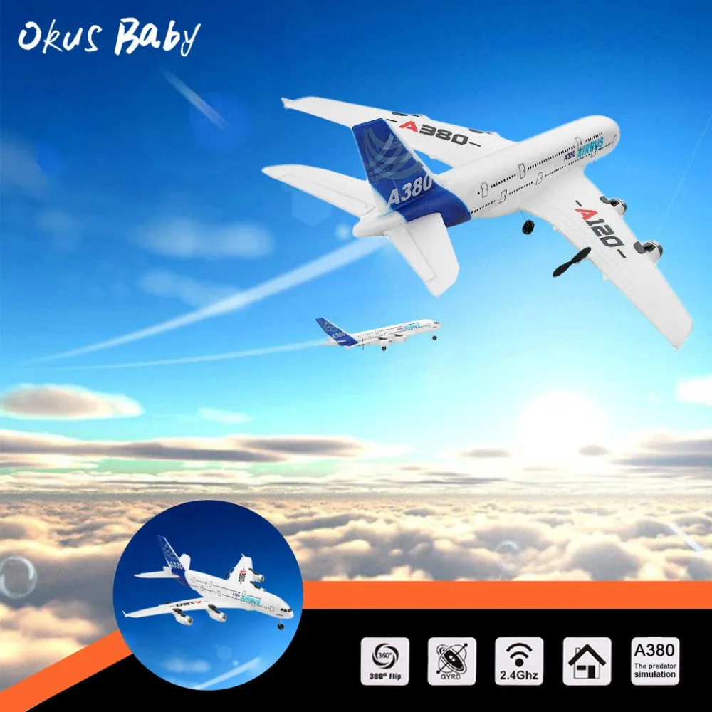 2019 Brand New RC Airplane 2.4GHz 510mm Wingspan 3CH RC Plane Gliders Coreless motor Fixed Wing RTF Plane Toys Kids Gifts