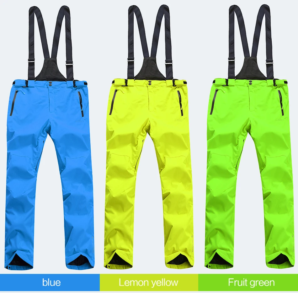 Лыжные брюки для мужчин с высоким опытом, водонепроницаемые брюки для сноуборда, дышащие теплые зимние мужские брюки для катания на горных лыжах