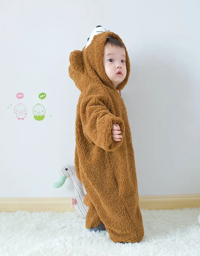 Новинка 2016 Детский комбинезон с медведем Duffy пижама для детей костюм косплея
