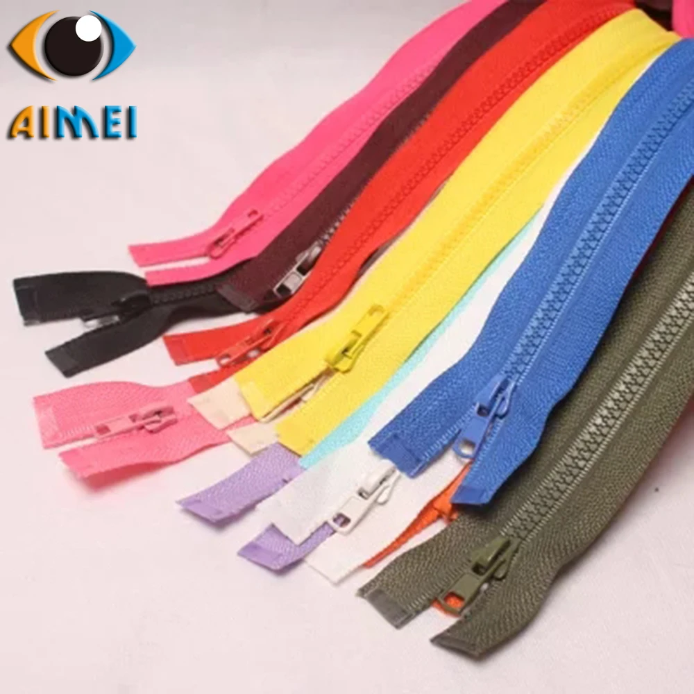 

3 resin open tail zipper jacket down jacket sportswear uniforms color children sleeping bag long zipper 70cm
