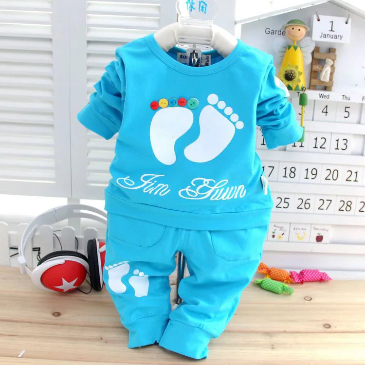 

Children's Clothing 2017 New Suit Children Suit Small Foot Set Spring Baby Boys Girls Sets