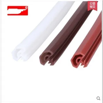 

new generation of silicon rubber sealing strips crash soundproof door thong strip door/ window sealed slot type square premium