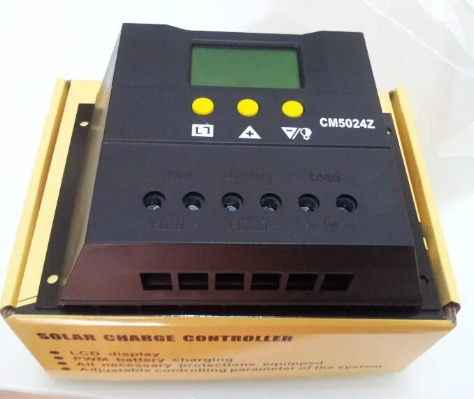 

CM5024Z 50A 12/24V Solar Regulator Charge Controller PWM Charge LCD Solar Panels Genetator Voltage Current