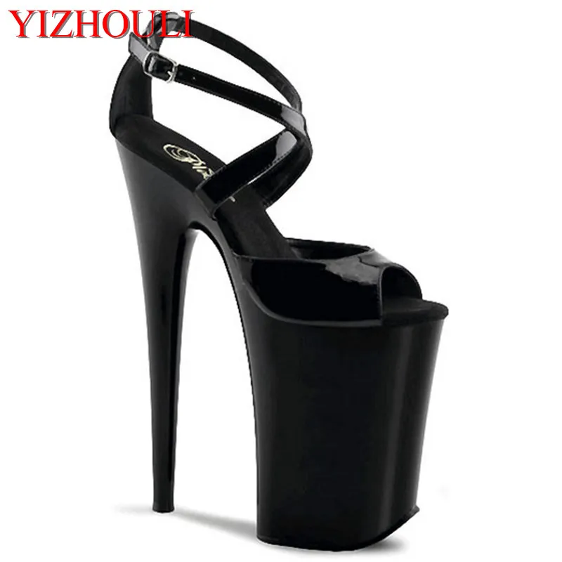 20cm high heels with sandals, new trend women's shoes, model runway Dance Shoes