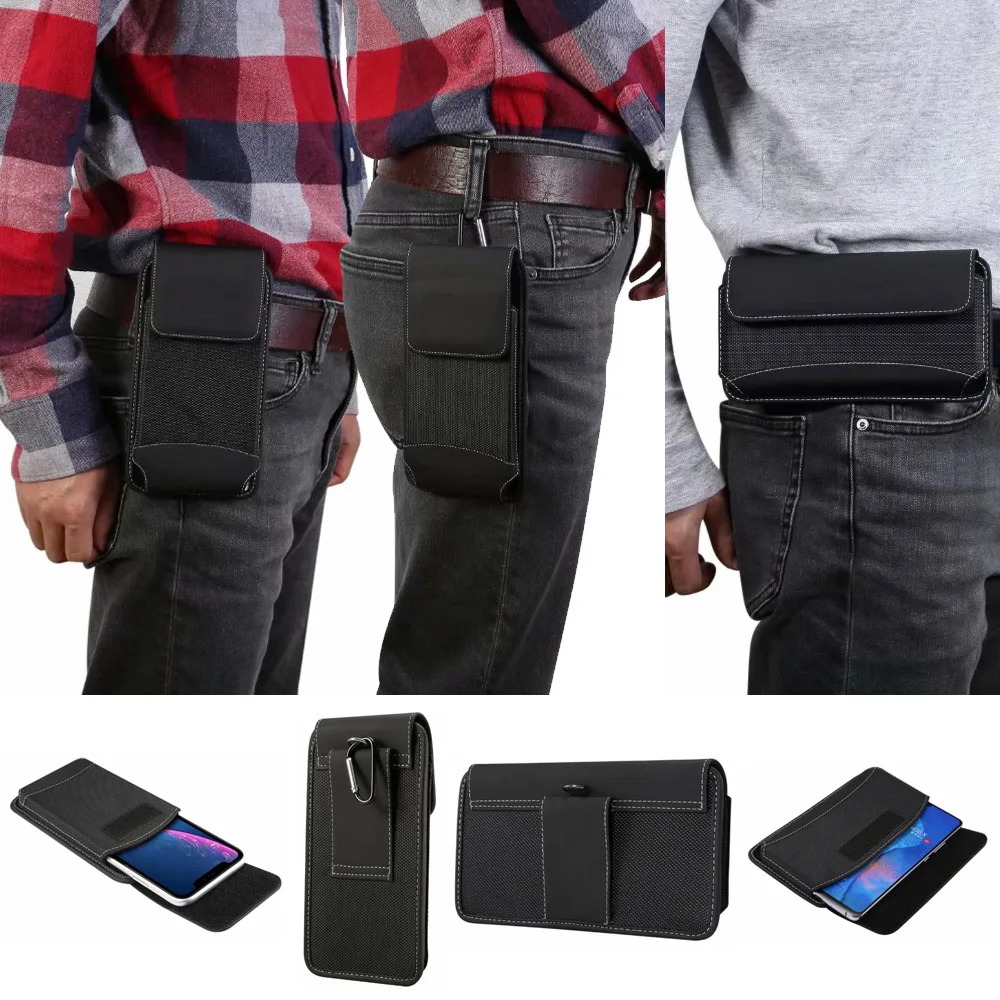 For Redmi 7A/ Y3/Note 7S/K20/K20 Pro Carrying Case Belt Clip Holster Durable oxford cloth Camping Hiking Outdoor Holster Bag