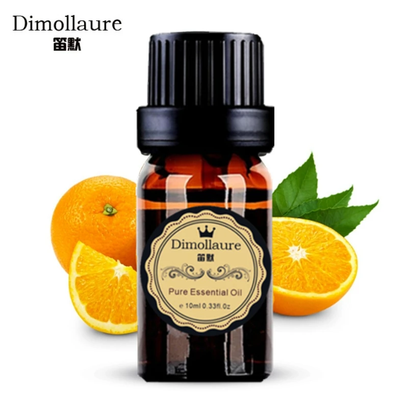 Dimollaure сладкий апельсин эфирное масло полезные простуды кашель успокаивающее настроение уход за кожей ароматерапия аромат лампа эфирное масло