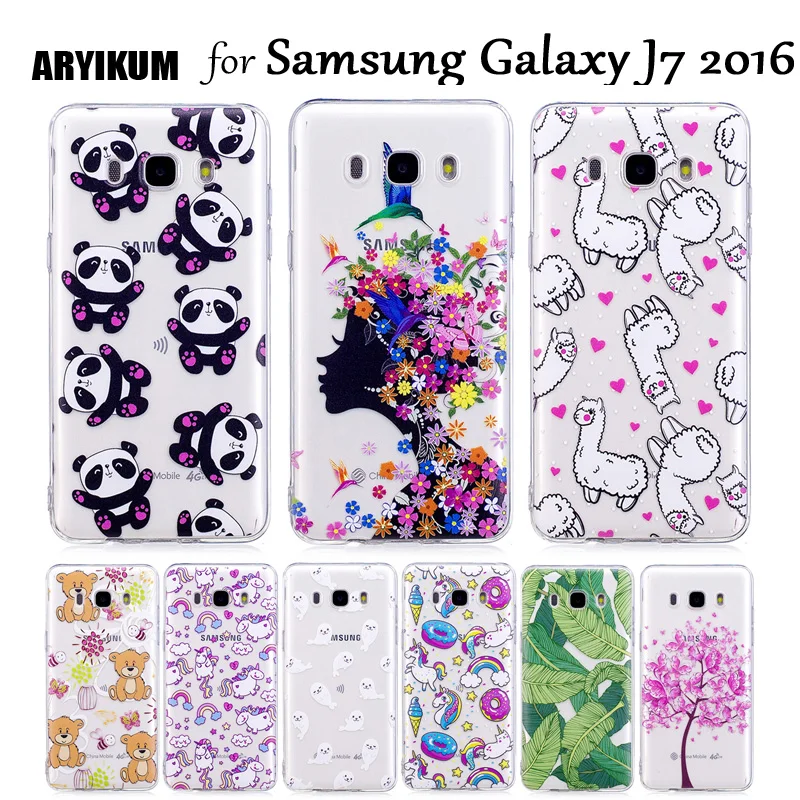 Чехлы для телефона ARYIKUM с единорогом чехол Samsung Galaxy J7 2016 SM-j710fn в стиле ретро