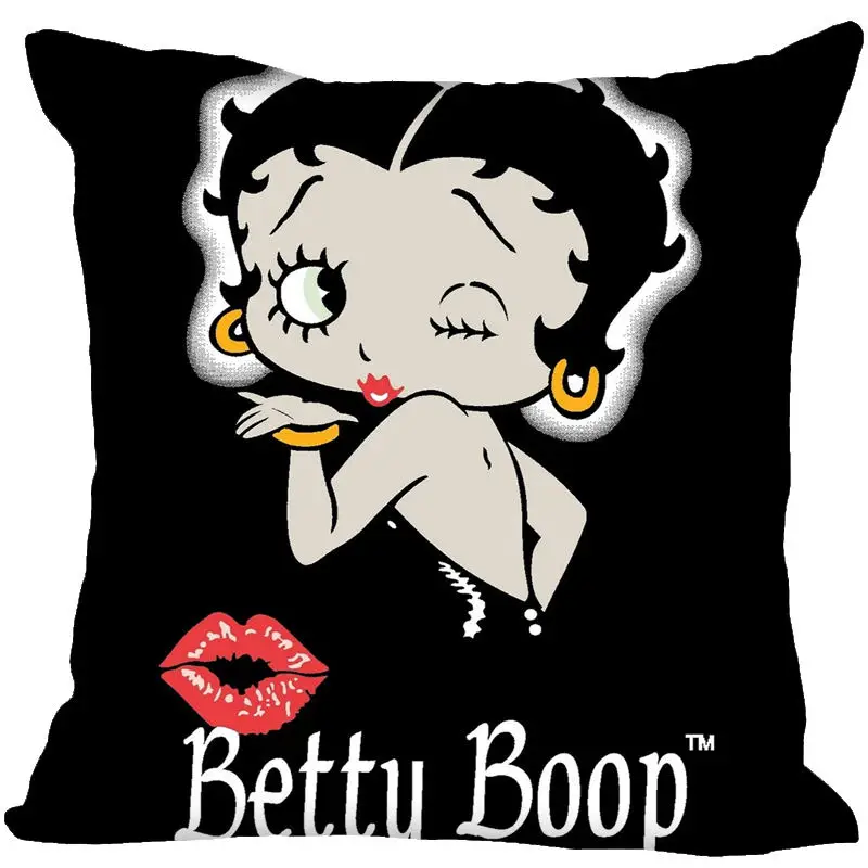 Высокое качество betty boop стиль Бросок Наволочка квадратная Наволочка на заказ подарок 40x40 см - Цвет: Pillowcase