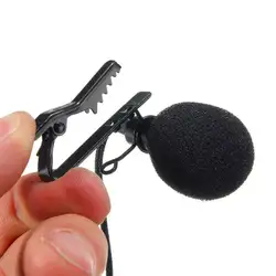 Микрофон-петличка мм Jack 3,5 зажим для галстука микрофоны Microfono Mic говоря речи лекции 2,4 м длинный кабель с крышкой