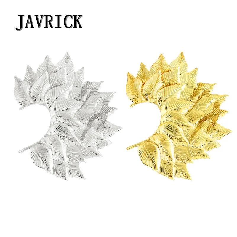 

JAVRICK 1 Pc Big Leaf Earring Cuff Non Piercing Ears Clip One Side Bib Fashion Jewelry