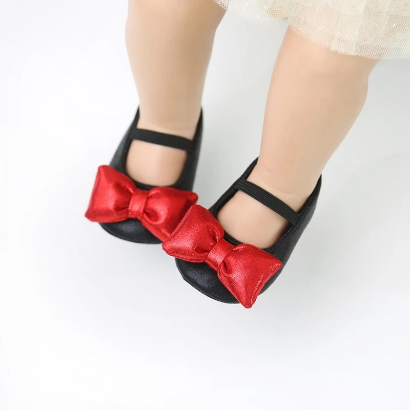 

Fashion Cute Baby Girls Princess Shoes Infant First Walkers Newborn Bowknot Soft Bottom Crib Shoes 2019 Newly Baby Shoes