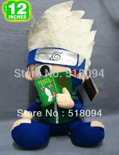 

Free Shipping Japanese Anime Cartoon Naruto Hatake Kakashi Plush Toy Plush Doll Figure Toy 12" 30cm