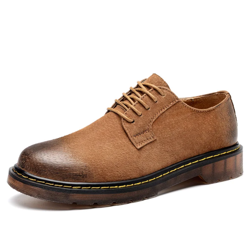 Daim Chaussures Oxfords marron Dark Confort Qualité Appartements Sapato Hommes Cuir Gray Taille Casual Véritable En kaki Grande Mocassins Masculino852 wqIc1TEzn