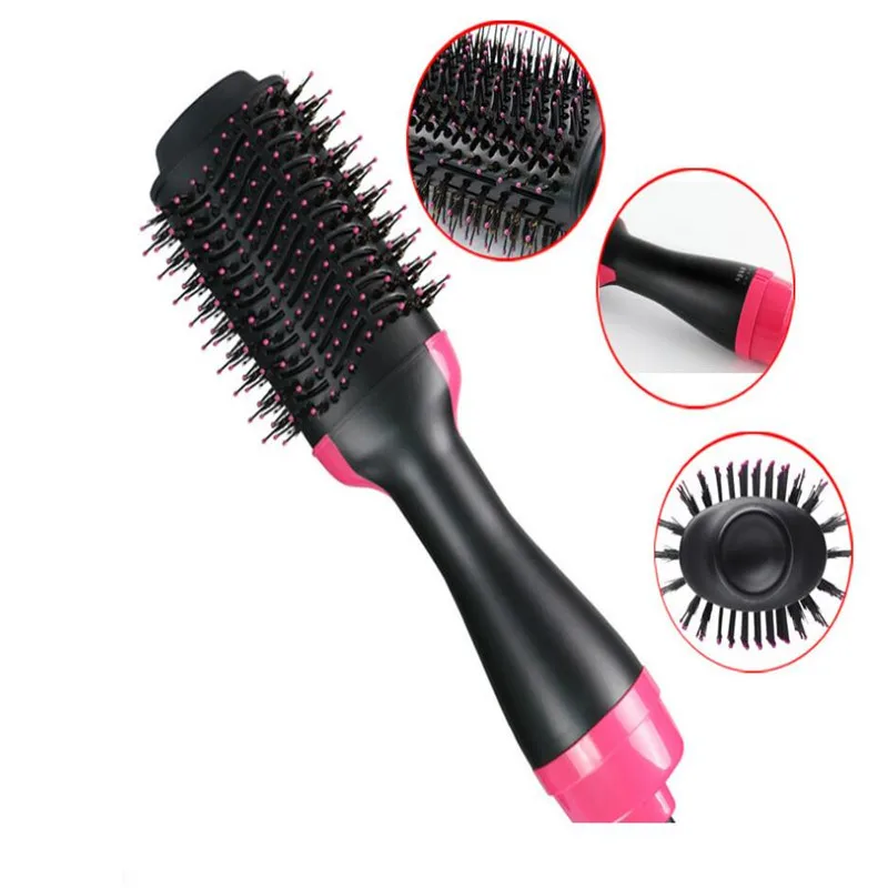 Secador de Cabelo Salão de Beleza Elétrica Escova Iônica Cuidados Curler Barril Pente Golpe ar Quente Seco Curling Penteado Alisador Cabelo 1000w 10 11_??