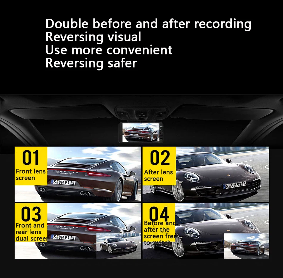  2017 New 4.0 Inch IPS Screen Car DVR Car Camera Dash Camera Full HD 1080P Video 170 Degree Dash Cam