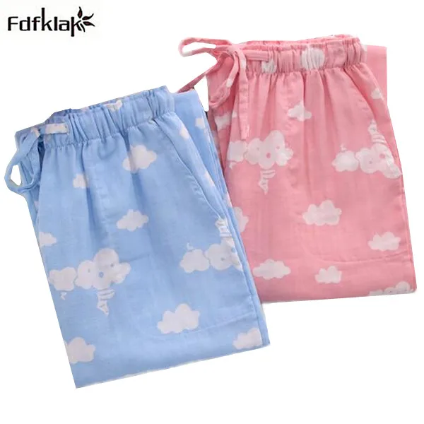 

Women pajama bottom plaid print spring autumn cotton pajamas pants womens sleep bottoms ladies sleepwear pyjama pant A649