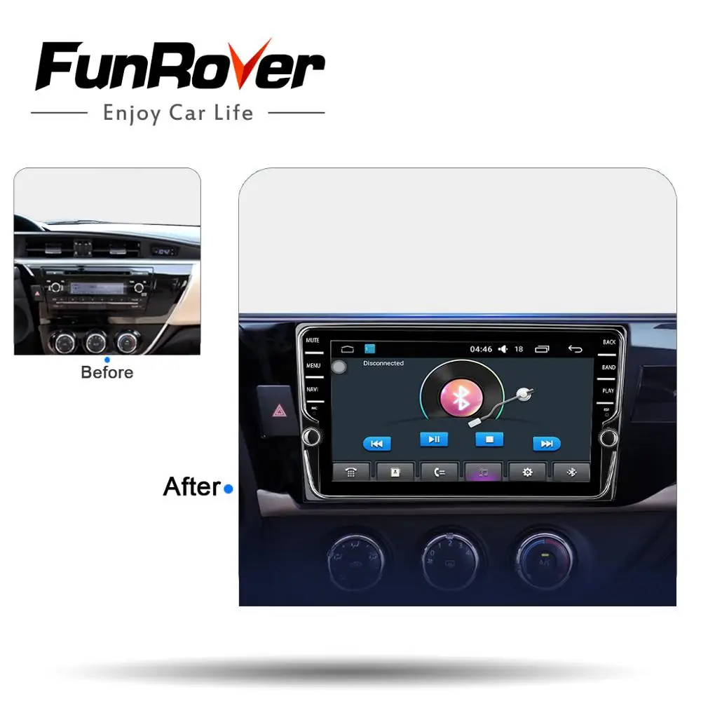 Flash Deal Funrover Car Radio Multimedia 9" 2 din Android 8.0 dvd player gps for Toyota Corolla 2014 2015 headunit navigation stereo wifi 3 Flash Deal Funrover Car Radio Multimedia 9" 2 din Android 8.0 dvd player gps for Toyota Corolla 2014 2015 headunit navigation stereo wifi 3