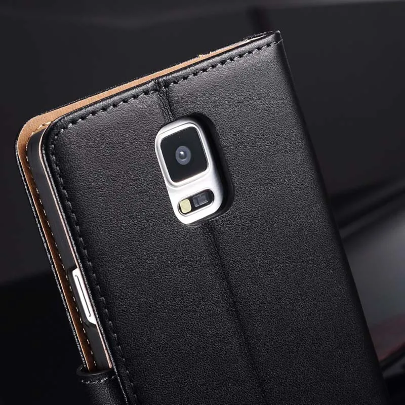 Genuine Leather Case For Samsung Galaxy Note 4 N9100 Wallet Style Flip Stand Phone Back Cover Coque For Samsung Note 4 Cases Phone Dvd Phones Made In Japanphone Neck Case Aliexpress