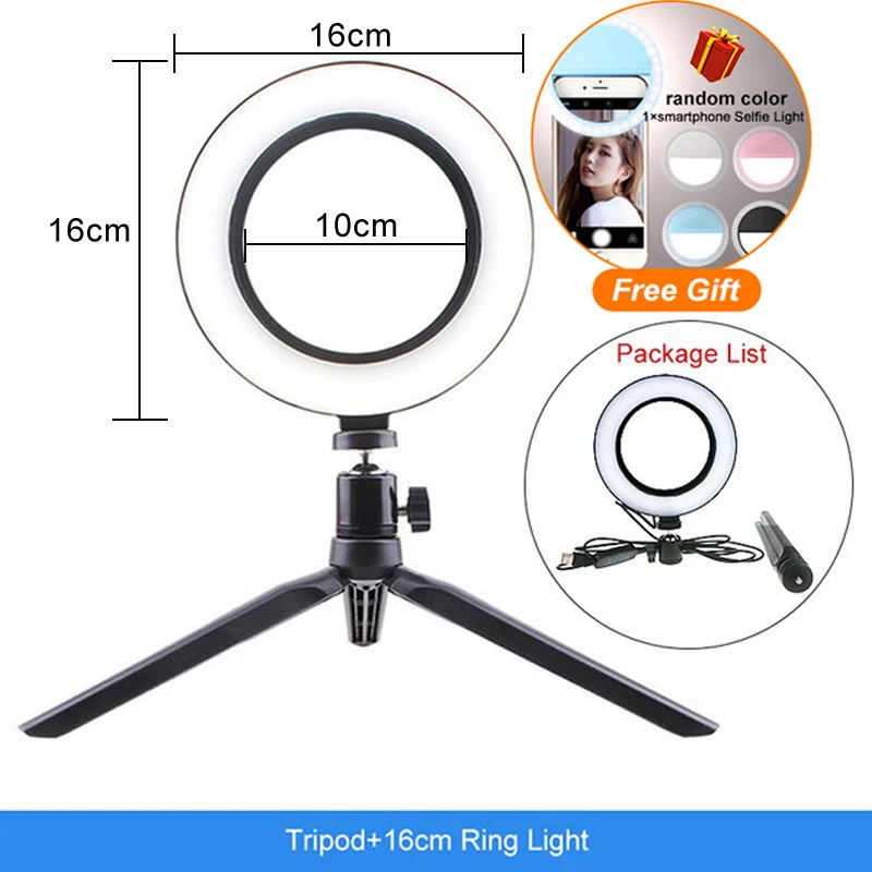 Светодиодный кольцевой светильник 24W 5500K для студийной фотосъемки, заполняющий кольцевой светильник со штативом для iphone и смартфонов, макияж - Цвет: Черный