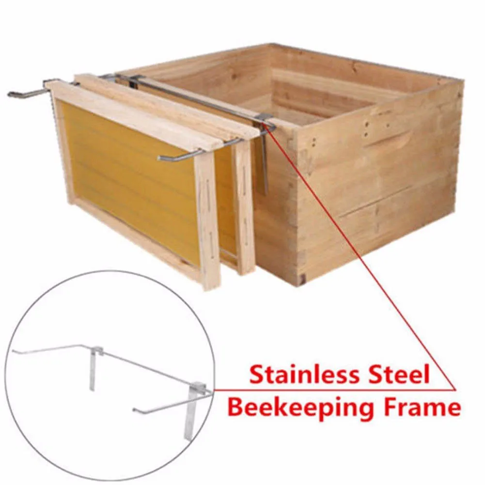 

Silver Stainless Steel Beekeeping Frame Holder Bee Hive Perch No Rust Tool Dropshipping