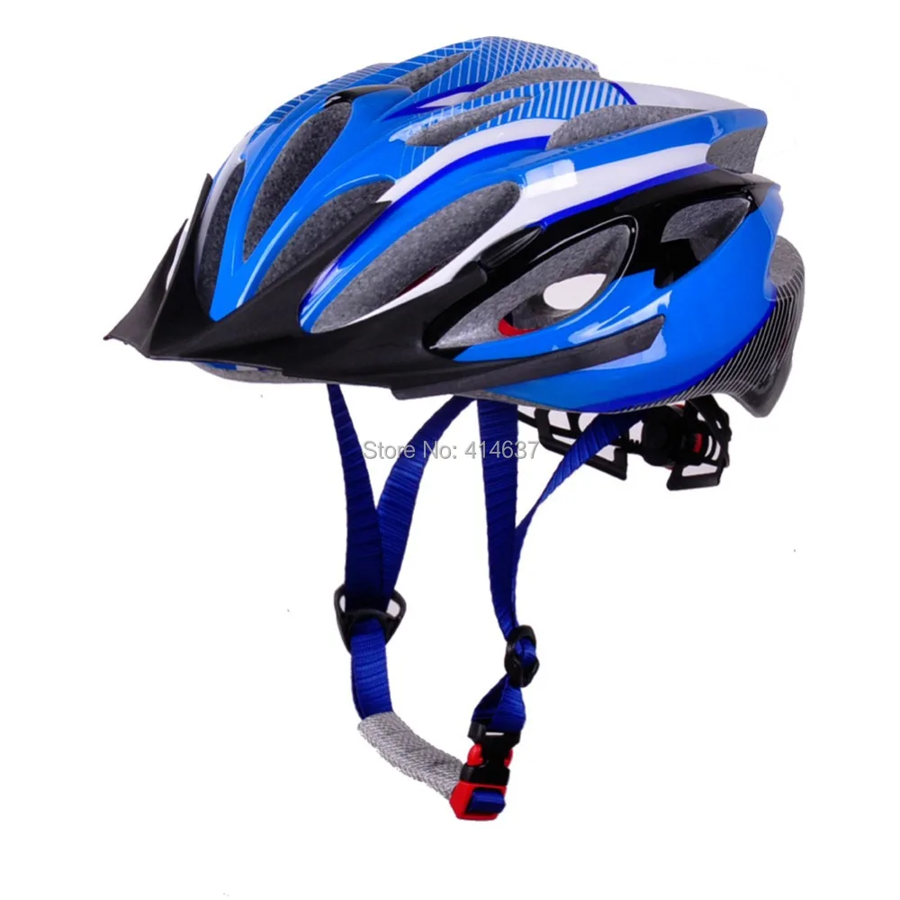 Inmold cycling helmet with removable visor, customized cycle road